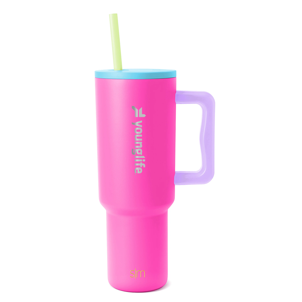 Simple Modern Personalized Pink Thermal Tumbler
