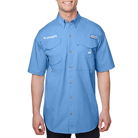Columbia Men's Bonehead Short-Sleeve Shirt - Vivid Blue - 3XL