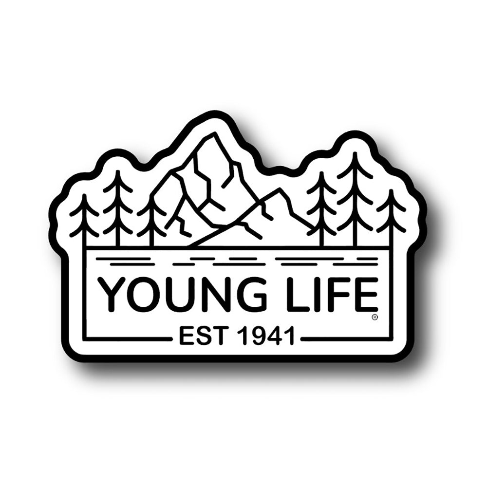 Sticker - Young Life (black/white)